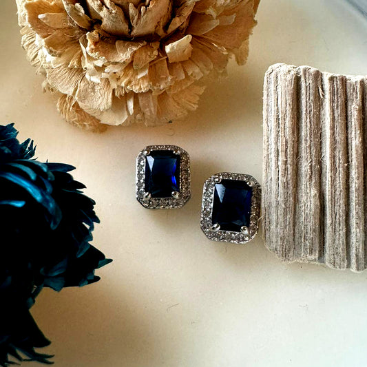 Sapphire Blue Studs