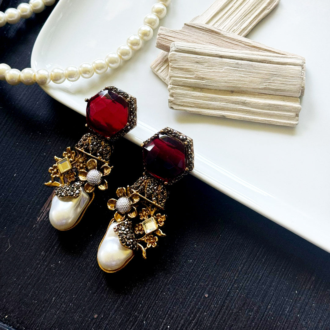 Opulent Elegance Statement Earrings