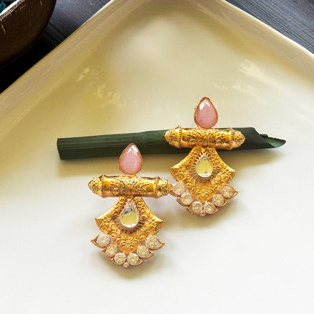 Pink and Pearl Promise Earrings