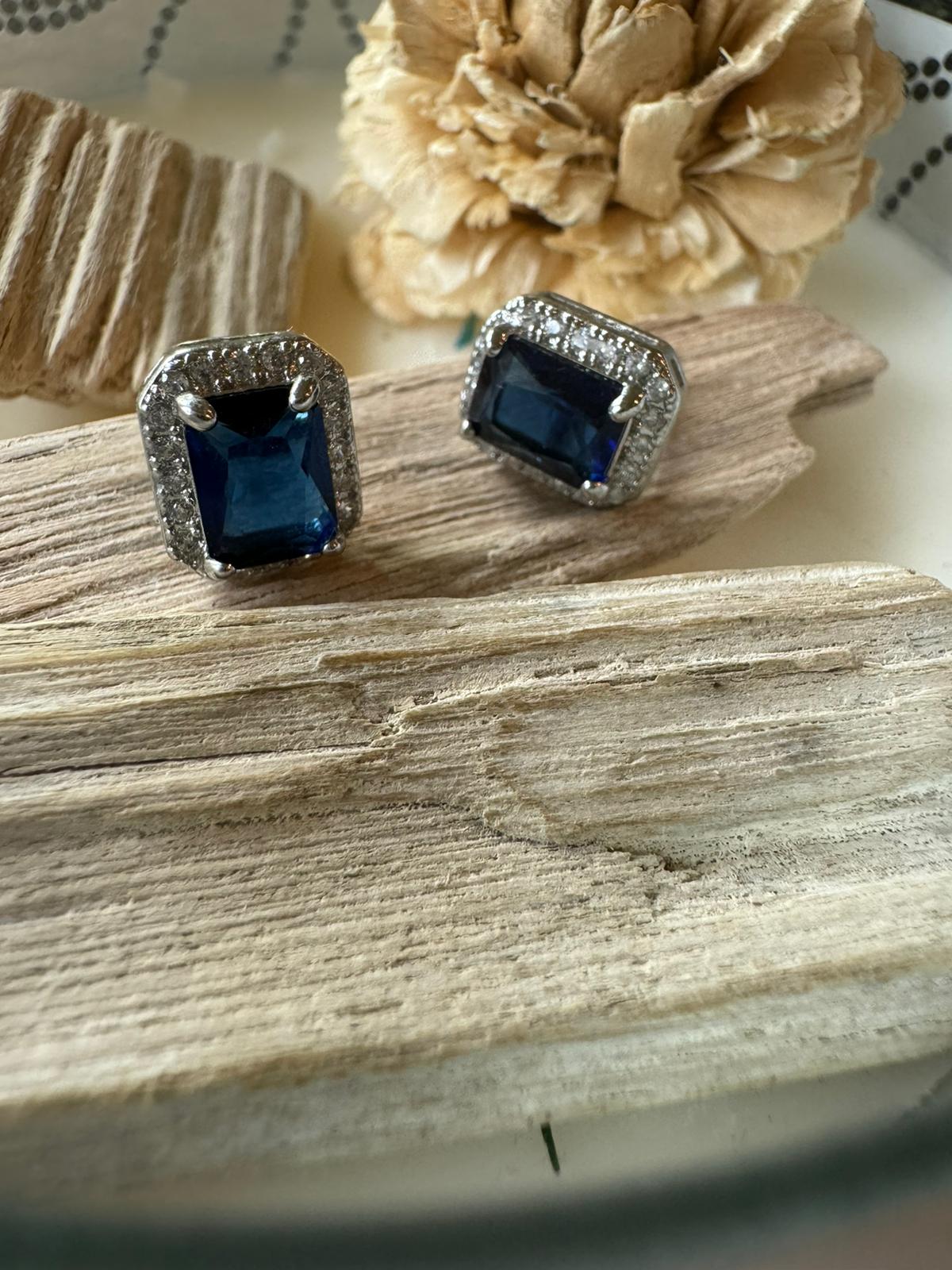 Sapphire Blue Studs