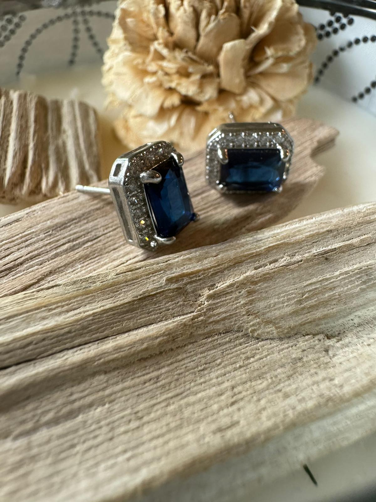 Sapphire Blue Studs