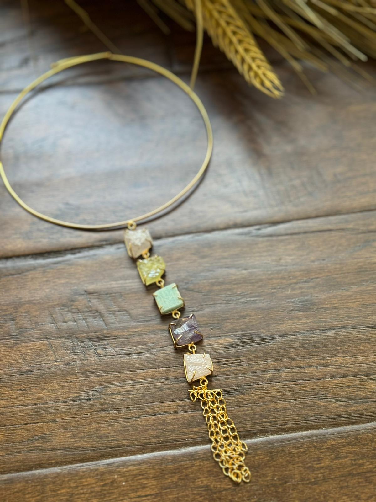 Prismatic Quartz Choker