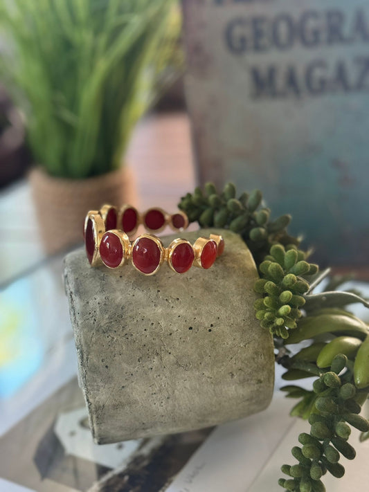 Radiant Corundum Stone Bracelet