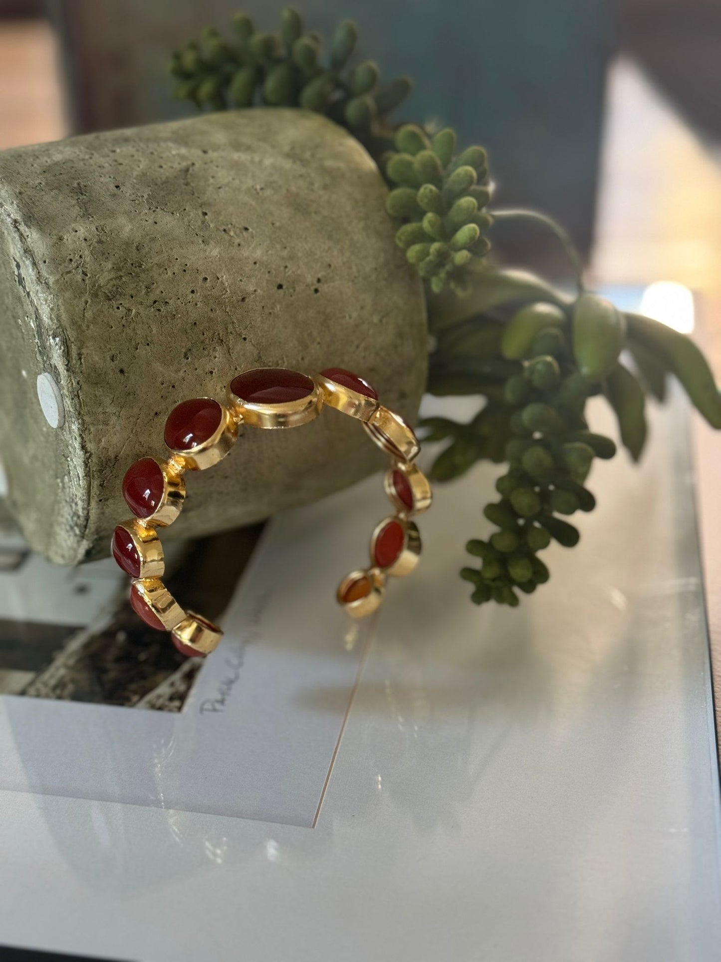 Radiant Corundum Stone Bracelet