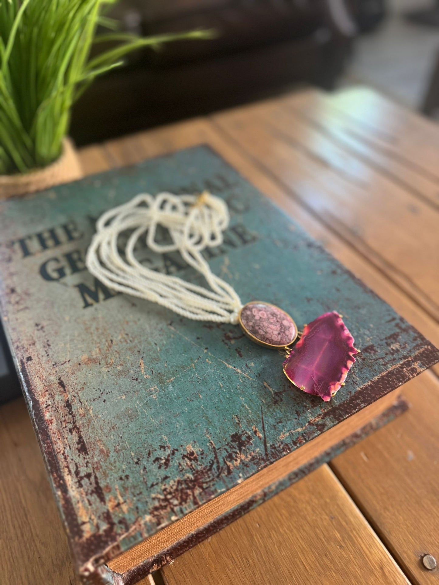 Pink Passion Irani Stone Necklace