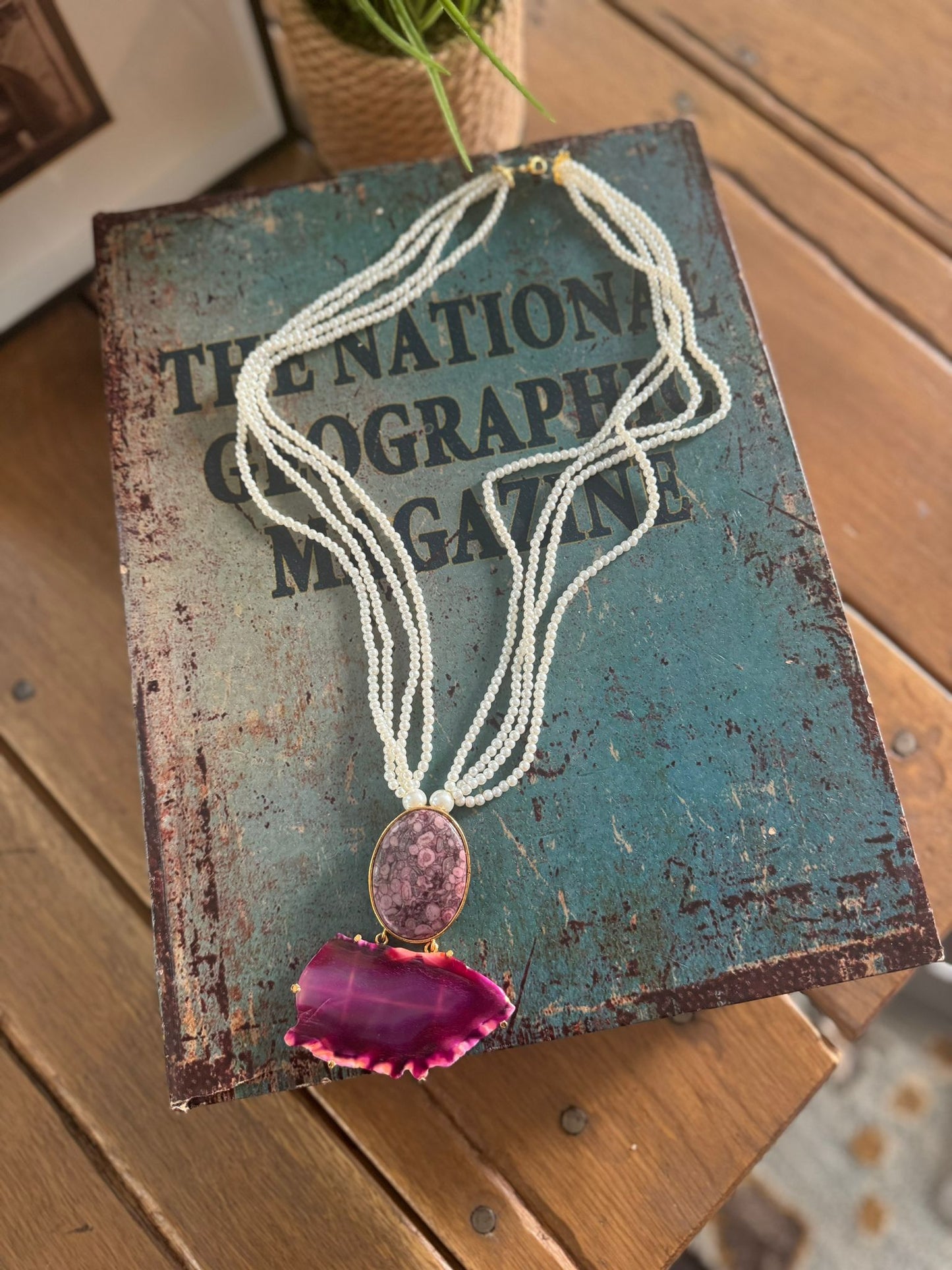 Pink Passion Irani Stone Necklace