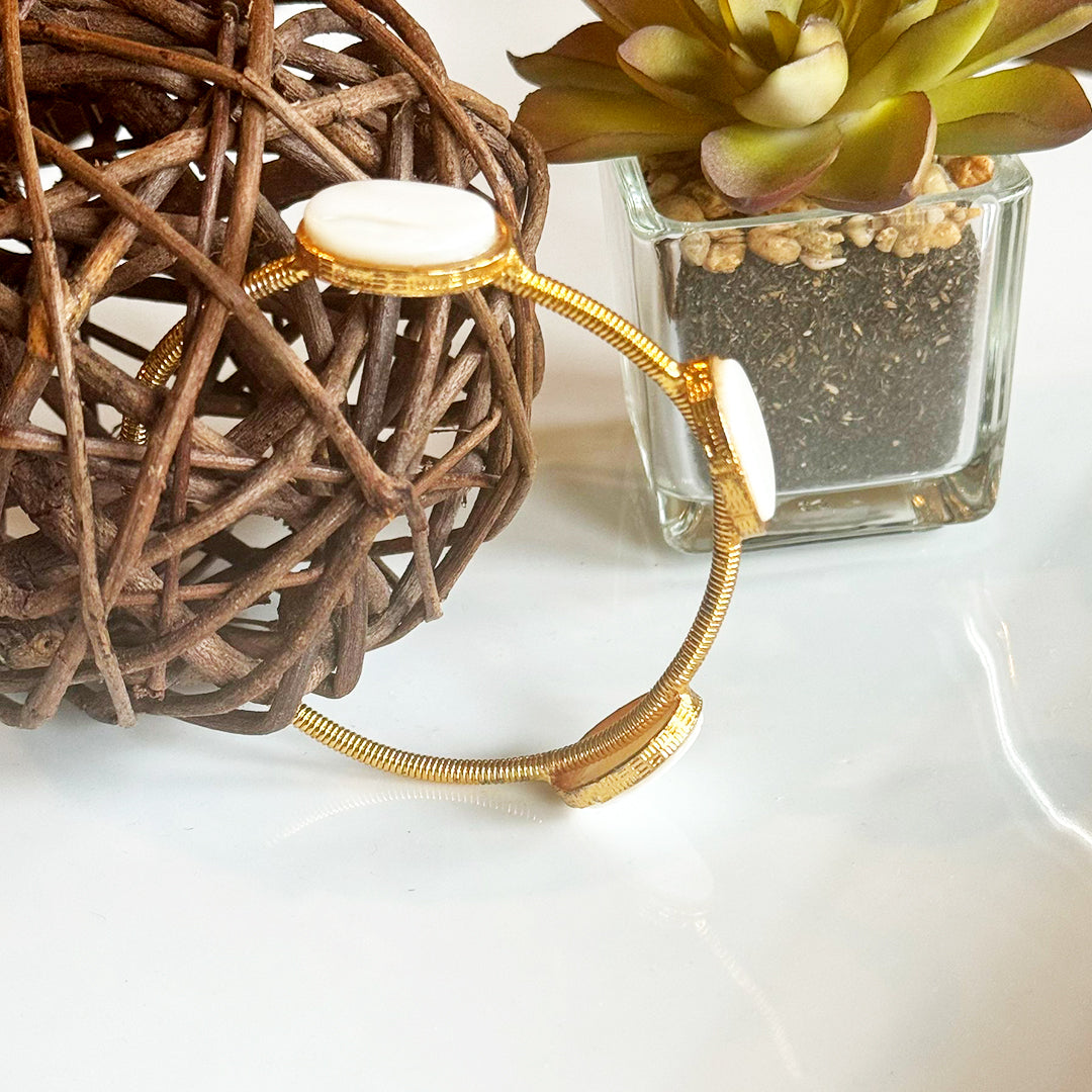 Triple Elegance Gold Bracelet